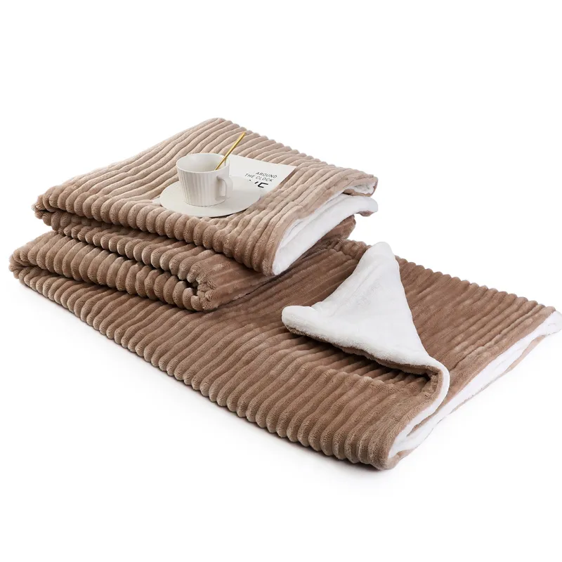 ribbed throw blanket