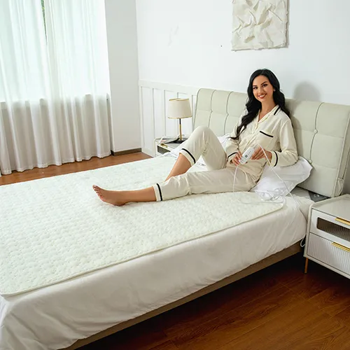 White Dotted Polyester Electric Under Blanket Supplier