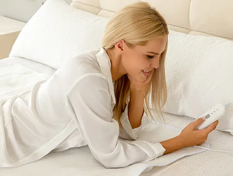 Witte Polyester Elektrische Onderdeken